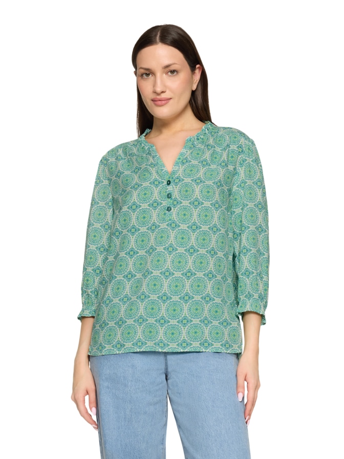 Cartoon Bluse mit 3/4 Arm bei Robert Ley