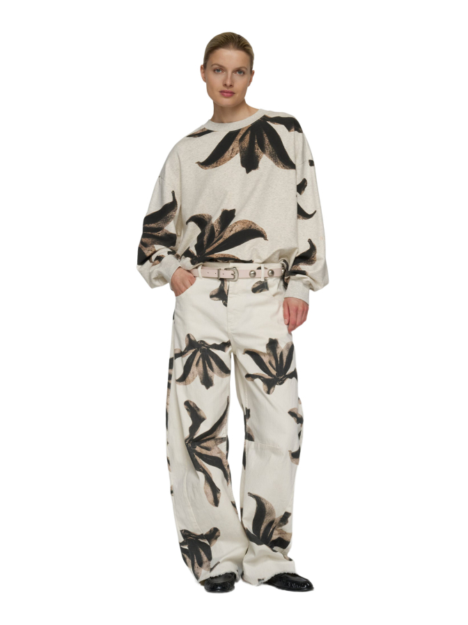 10 Days Wide-Leg Western Hose mit Blumenprint bei Robert Ley