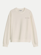 Marc O'Polo DENIM Oversized Sweatshirt mit Rückenprint 1183-Silky White bei Robert Ley