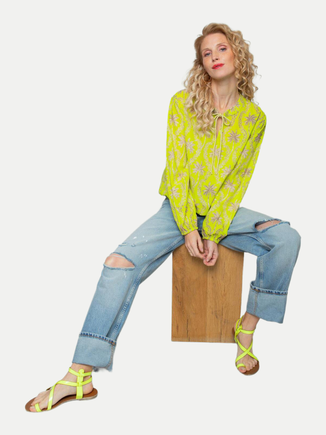 Emily Van Den Bergh Shirtbluse mit Bindeband bei Robert Ley