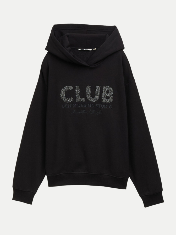 Tom Tailor Denim Oversized Hoodie mit Glitzer-Applikation bei Robert Ley