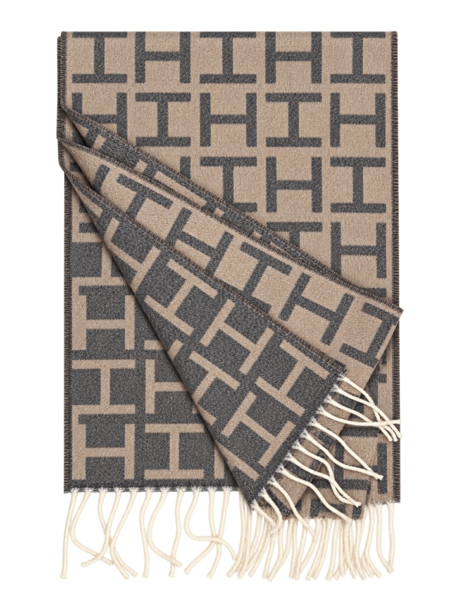 Dante Schal mit grafischem Monogramm-Muster bei Robert Ley