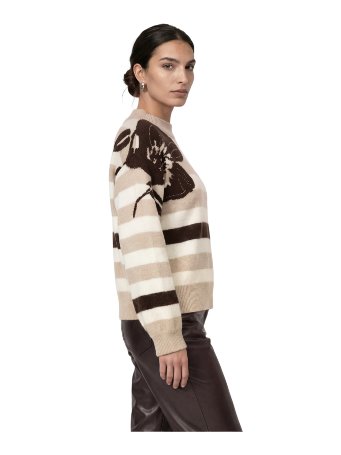 Monari Strickpullover mit Streifenmuster bei Robert Ley