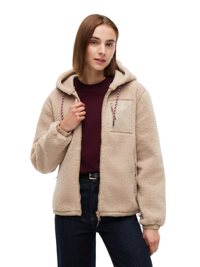 Tommy Hilfiger Kapuzenjacke aus Teddy-Fleece bei Robert Ley