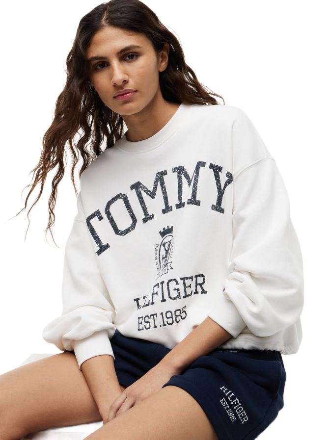 Tommy Hilfiger Sweatshirt mit Logo-Schriftzug bei Robert Ley