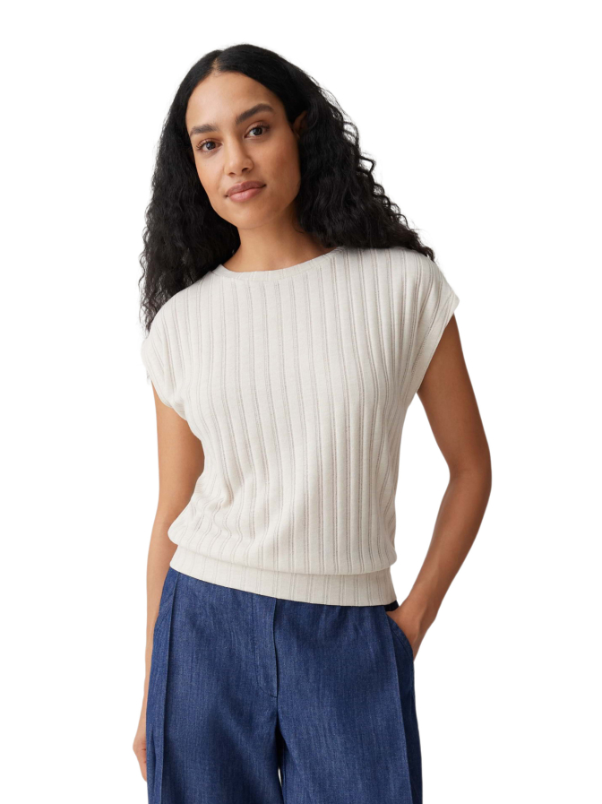 Opus Jerseyshirt Sapino mit Rippenstruktur bei Robert Ley