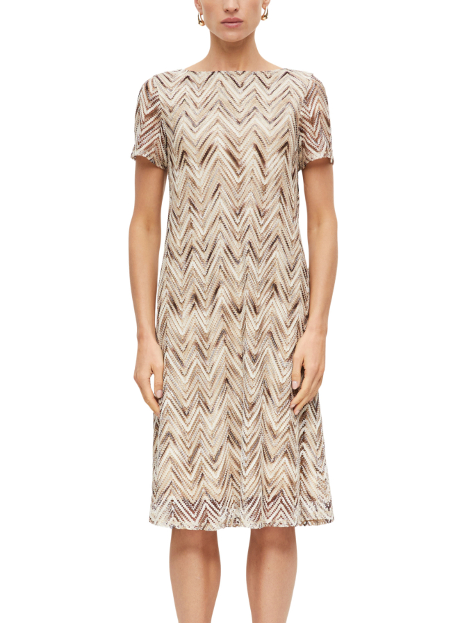 s.Oliver BLACK LABEL Kleid mit Zick-Zack-Muster bei Robert Ley