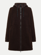 Cecil Teddy-Mantel mit Kapuze 17754-chocolate sauce brown bei Robert Ley