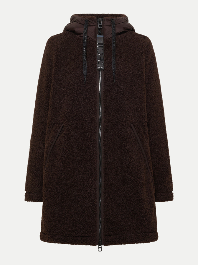 Cecil Teddy-Mantel mit Kapuze bei Robert Ley