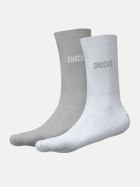Snocks Socken 2er Pack 386-Mix Light Grey Melange bei Robert Ley