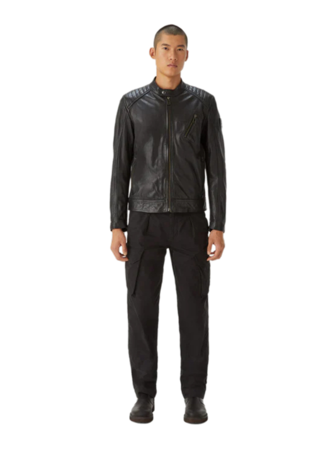 Belstaff Lederjacke Biker Optik bei Robert Ley