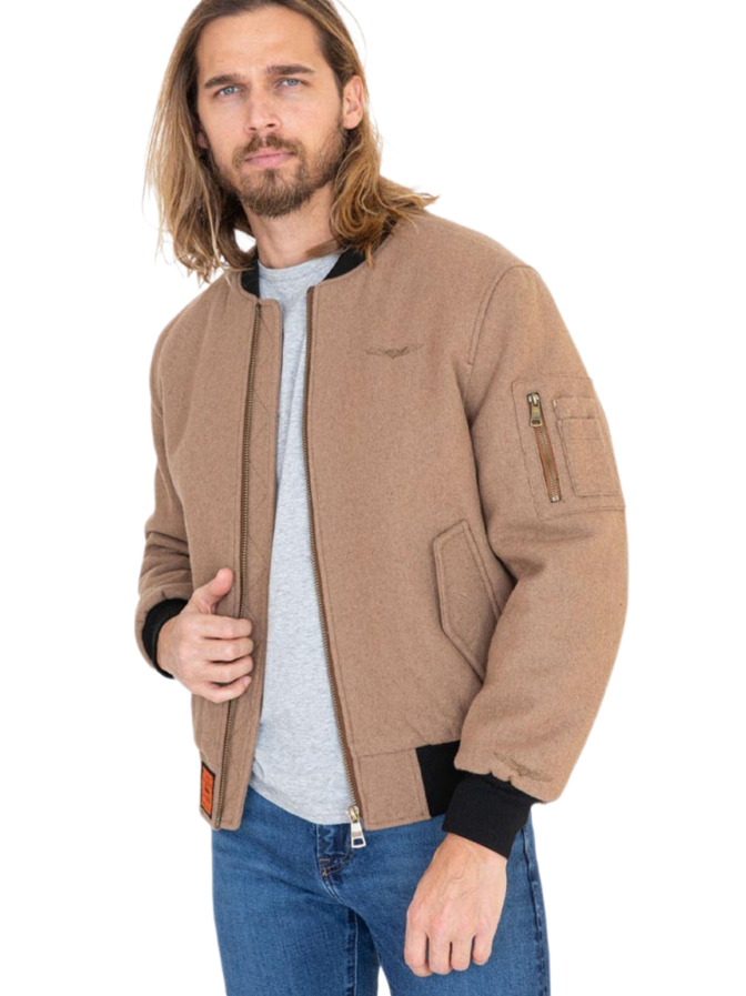 Bombers Original Bomberjacke aus Wollmix bei Robert Ley