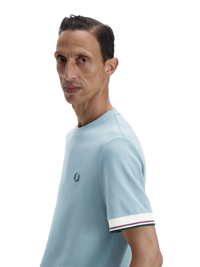 Fred Perry T-Shirt mit Kontrast-Bündchen bei Robert Ley