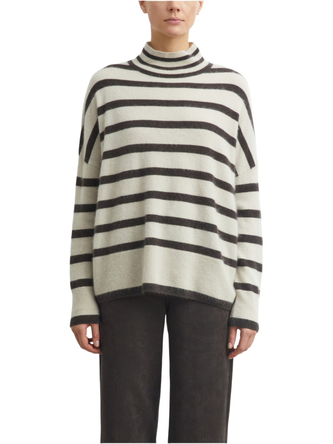 Comma Gestreifter Wollpullover bei Robert Ley