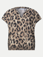 Street One Blusenshirt mit Split Neck 37278-timeless beige bei Robert Ley