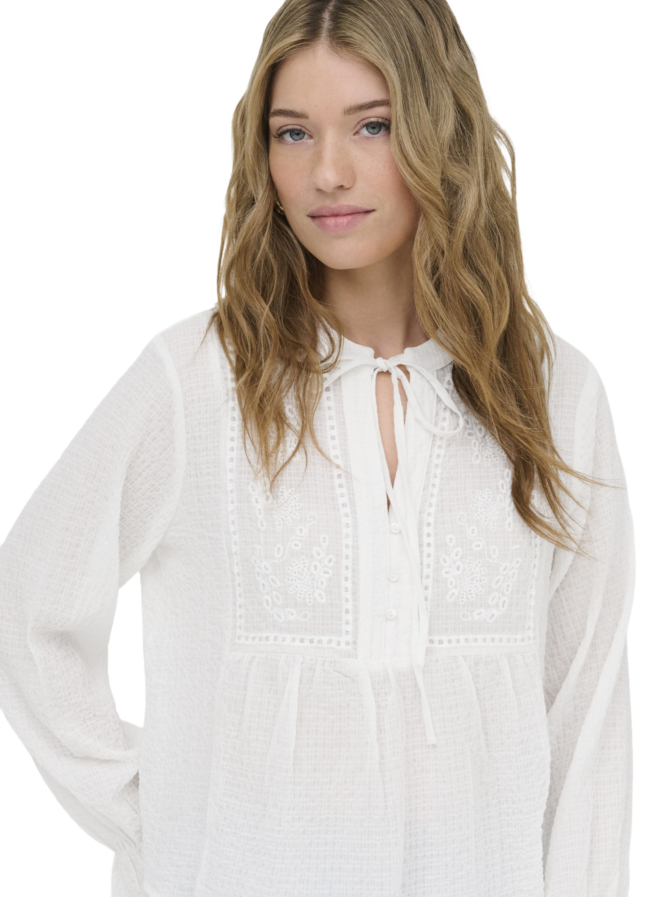Only Bluse mit Rundhalsausschnitt bei Robert Ley