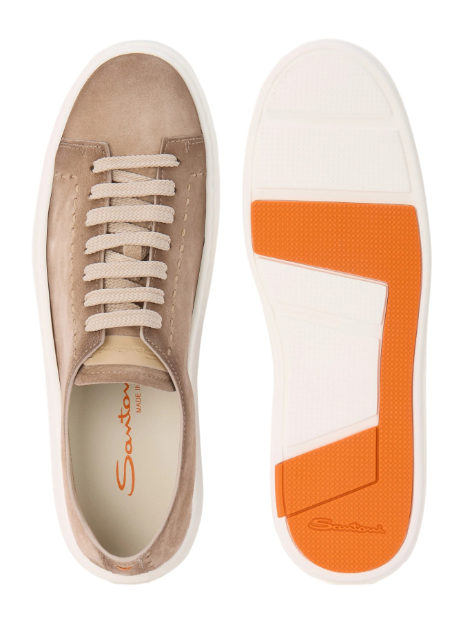 Santoni Sneaker Ultraleicht aus Wildleder bei Robert Ley
