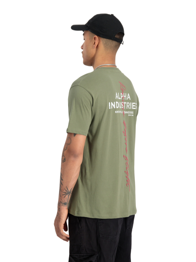 Alpha Industries T-Shirt mit Back-Signature bei Robert Ley