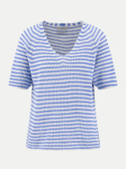 Fynch-Hatton Gestreifter Leinenpullover 644-CORNFLOWER BLUE bei Robert Ley