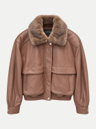 Studio AR Leder-Fliegerjacke ABIGAIL cognac bei Robert Ley
