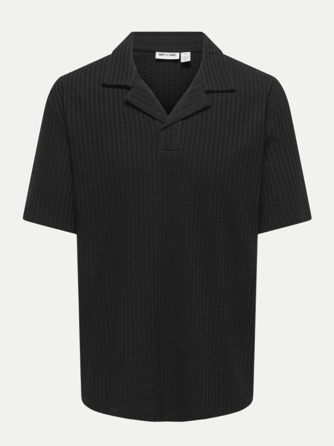 Only & Sons Seersucker Polohemd bei Robert Ley