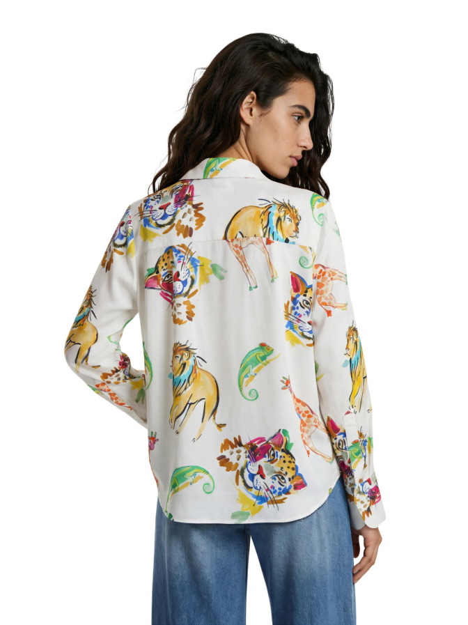 Milano Italy Bluse mit Allover-Print bei Robert Ley