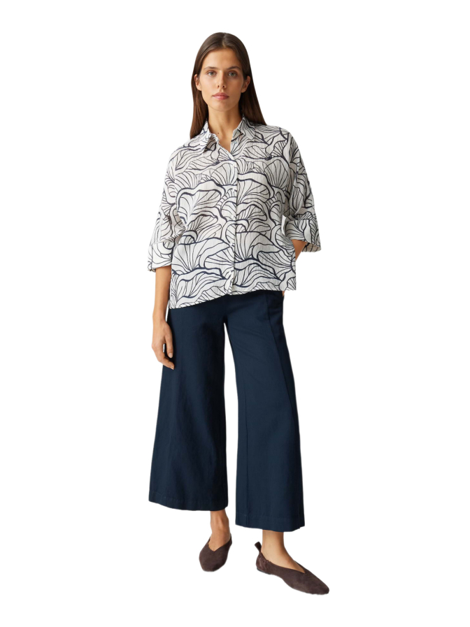 Opus Printbluse Fashell mit Webstreifen bei Robert Ley