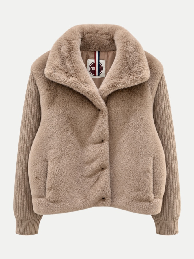 Colmar Hybridjacke aus Kunstpelz bei Robert Ley