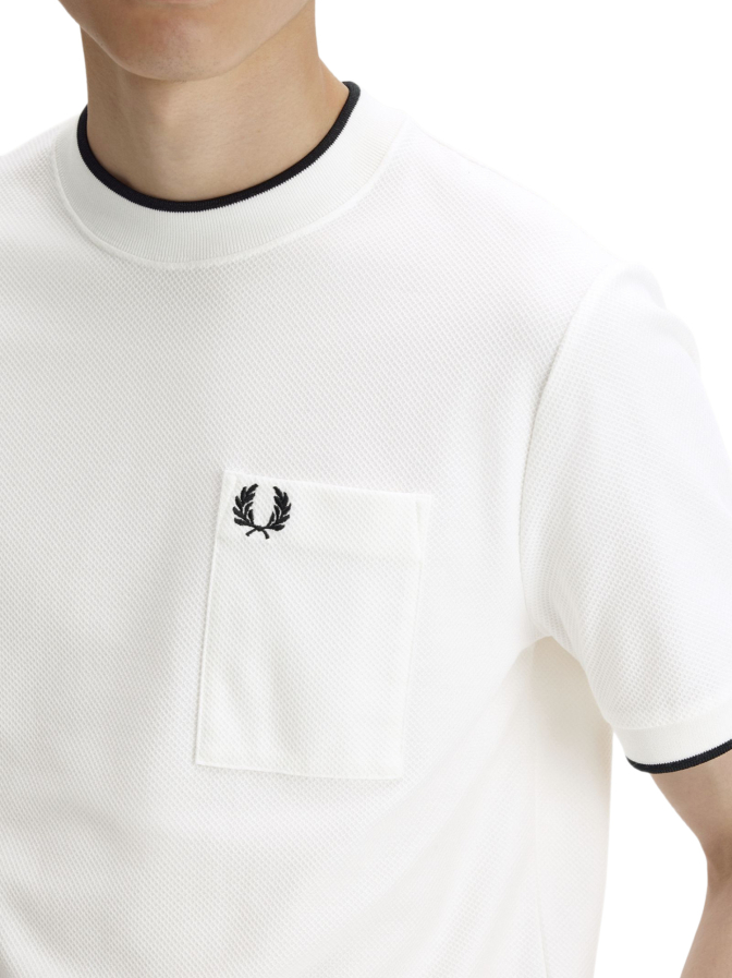 FRED PERRY T-Shirt Piqué mit Brusttasche bei Robert Ley