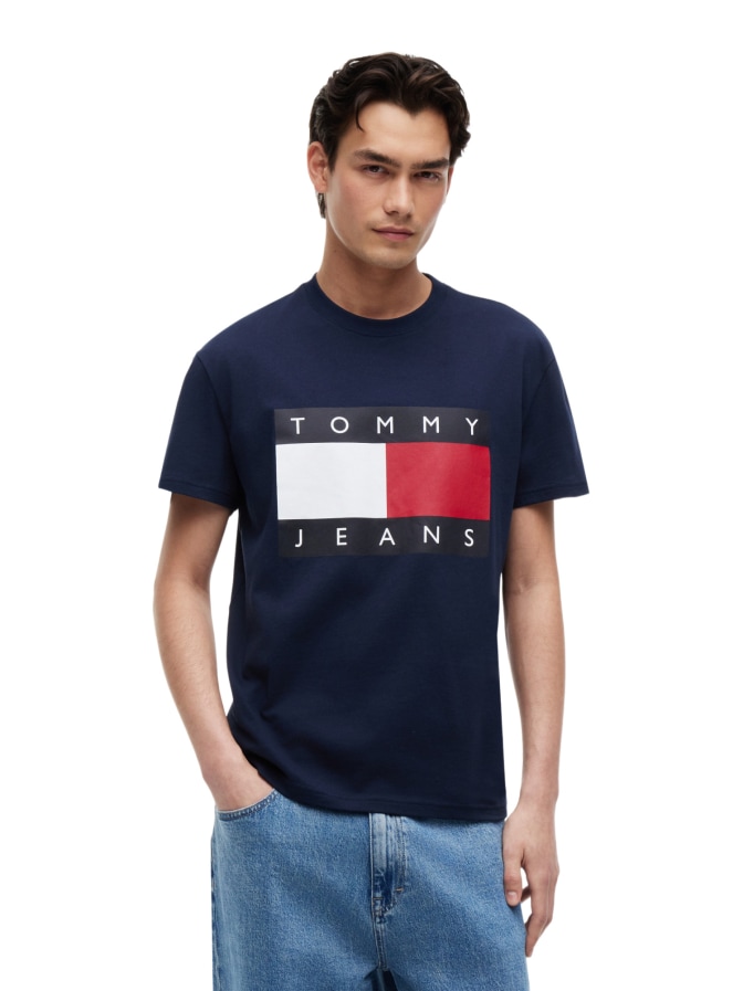 Tommy Jeans T-Shirt mit Flag-Badge bei Robert Ley