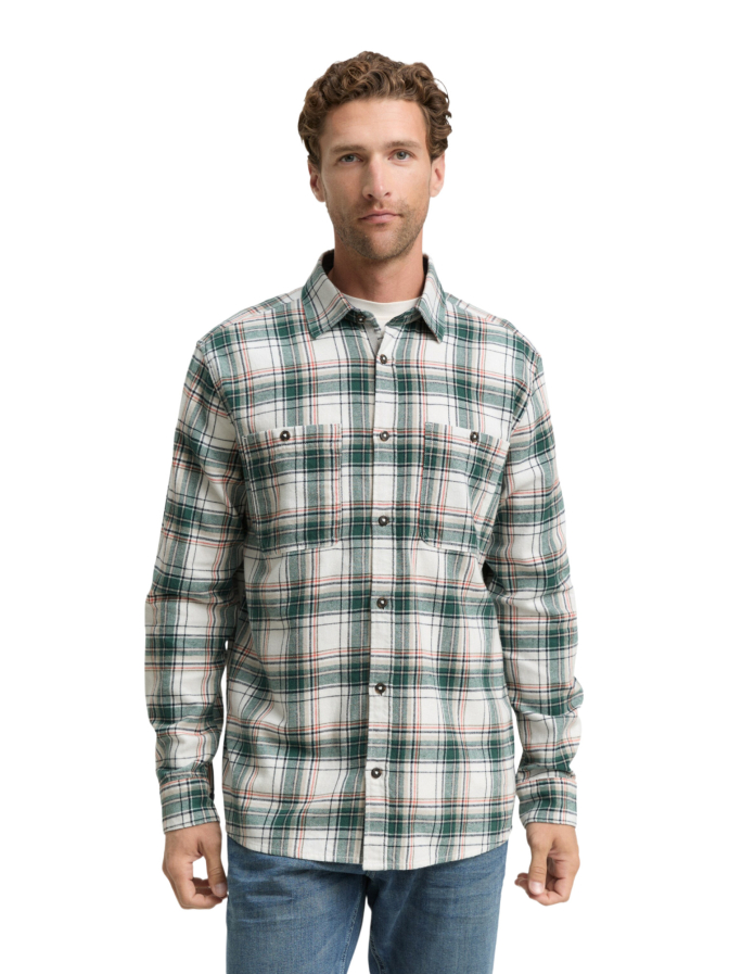 Tom Tailor Casual Comfort-Fit Flanell-Hemd mit Karomuster bei Robert Ley