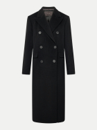 Windsor Women Zweireihiger Mantel aus Woll-Kaschmir-Mix 001-Black 001 bei Robert Ley