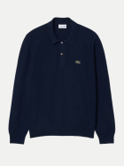 Lacoste Polohemd aus Strick mit langen Ärmeln 166-navy bei Robert Ley