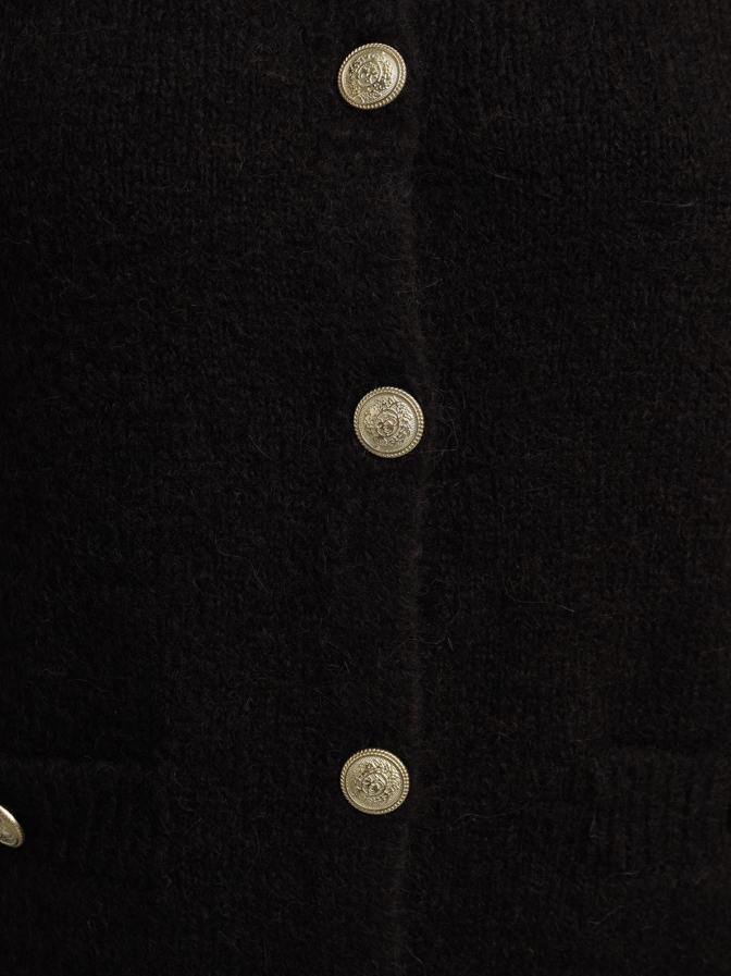 Milano Italy Strickjacke mit aufgesetzten Taschen bei Robert Ley