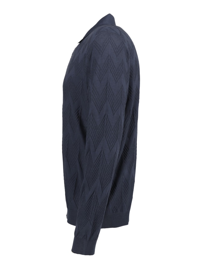 MISSONI Langarm-Poloshirt aus Baumwoll-Seide-Mix bei Robert Ley