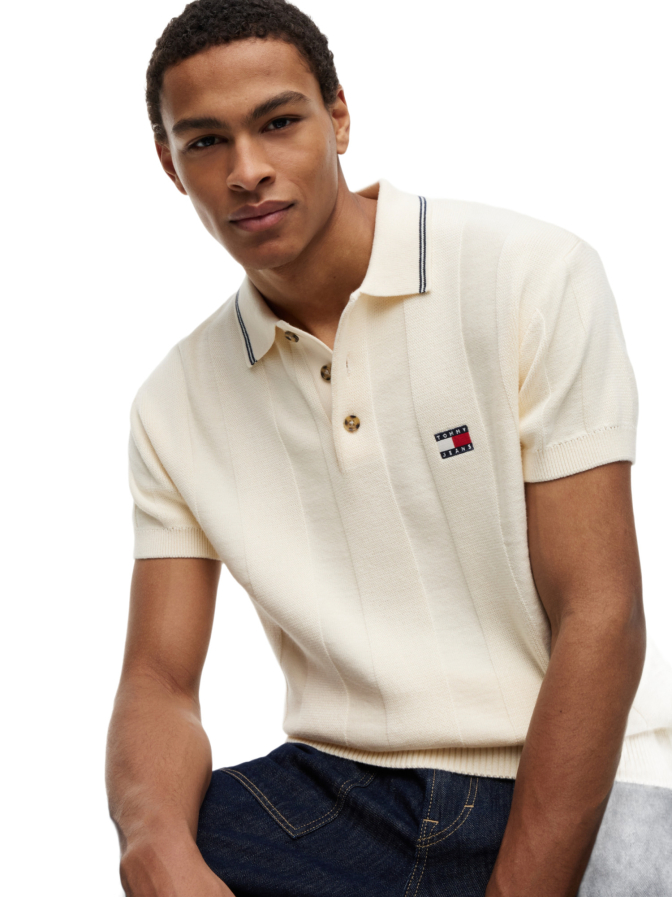 Tommy Jeans Strukturiertes Poloshirt bei Robert Ley