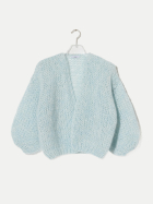 Maiami MOHAIR  BOMBER CARDIGAN light aqua bei Robert Ley