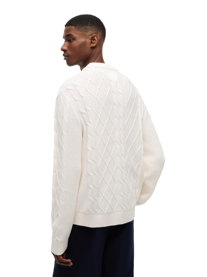 Tommy Jeans Strickpullover mit Zopfstrick-Muster bei Robert Ley