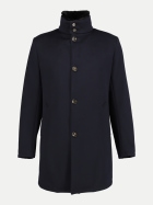 Gimo's Mantel aus Wolle mit Fellfutter 045navy bei Robert Ley