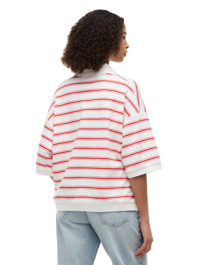 Tommy Hilfiger Oversized Polo- Shirt Gestreift bei Robert Ley