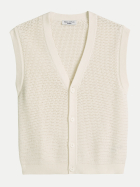 Marc O'Polo DENIM Pullunder Cardigan 1173-Creamy White bei Robert Ley