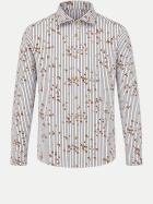 Foresta Regular-Fit Hemdbluse weiß-grün mit Motiv bei Robert Ley