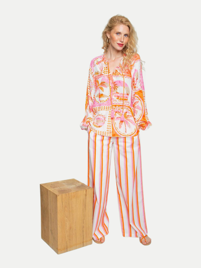 Emily Van Den Bergh Bluse mit sommerlichem Print bei Robert Ley