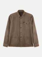 Fay Overshirt aus Leinen s601-marrone bei Robert Ley