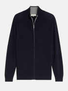 Tom Tailor Casual Strickjacke mit Stehkragen 10668-sky captain blue bei Robert Ley