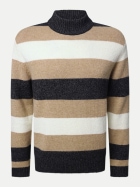 Pierre Cardin Strickpullover mit Streifen 9002-Anthra bei Robert Ley