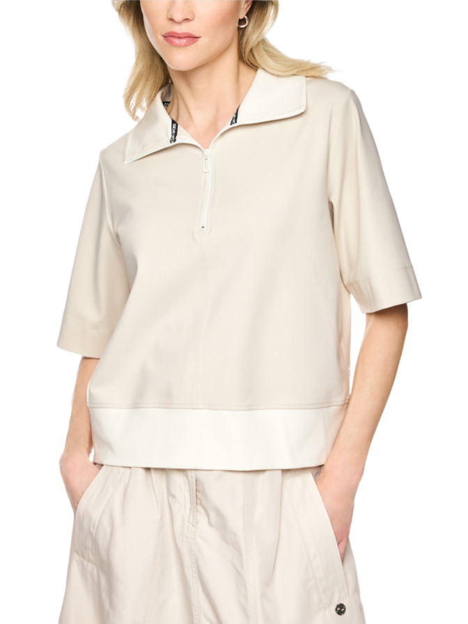 Marc Cain Oversize-Polo mit Troyerkragen bei Robert Ley