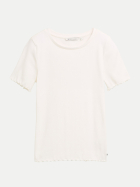 Tom Tailor Denim T-Shirt mit gewellten Saumkanten 10332-off white bei Robert Ley