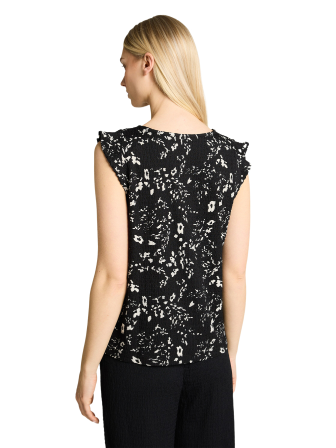 Tom Tailor Denim Loose Fit Crinkle Top mit Volants bei Robert Ley