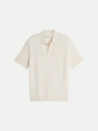 Tom Tailor Casual Kurzärmliger Pullover mit Polokragen 10348-Gardenia White bei Robert Ley
